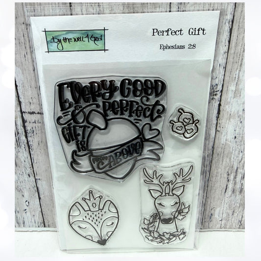 By the Well 4 God PERFECT GIFT Fox Deer Religious Bible Journaling Rubber Stamps