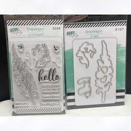 LDRS SNAPDRAGON Flowers Floral Rubber Stamps Dies