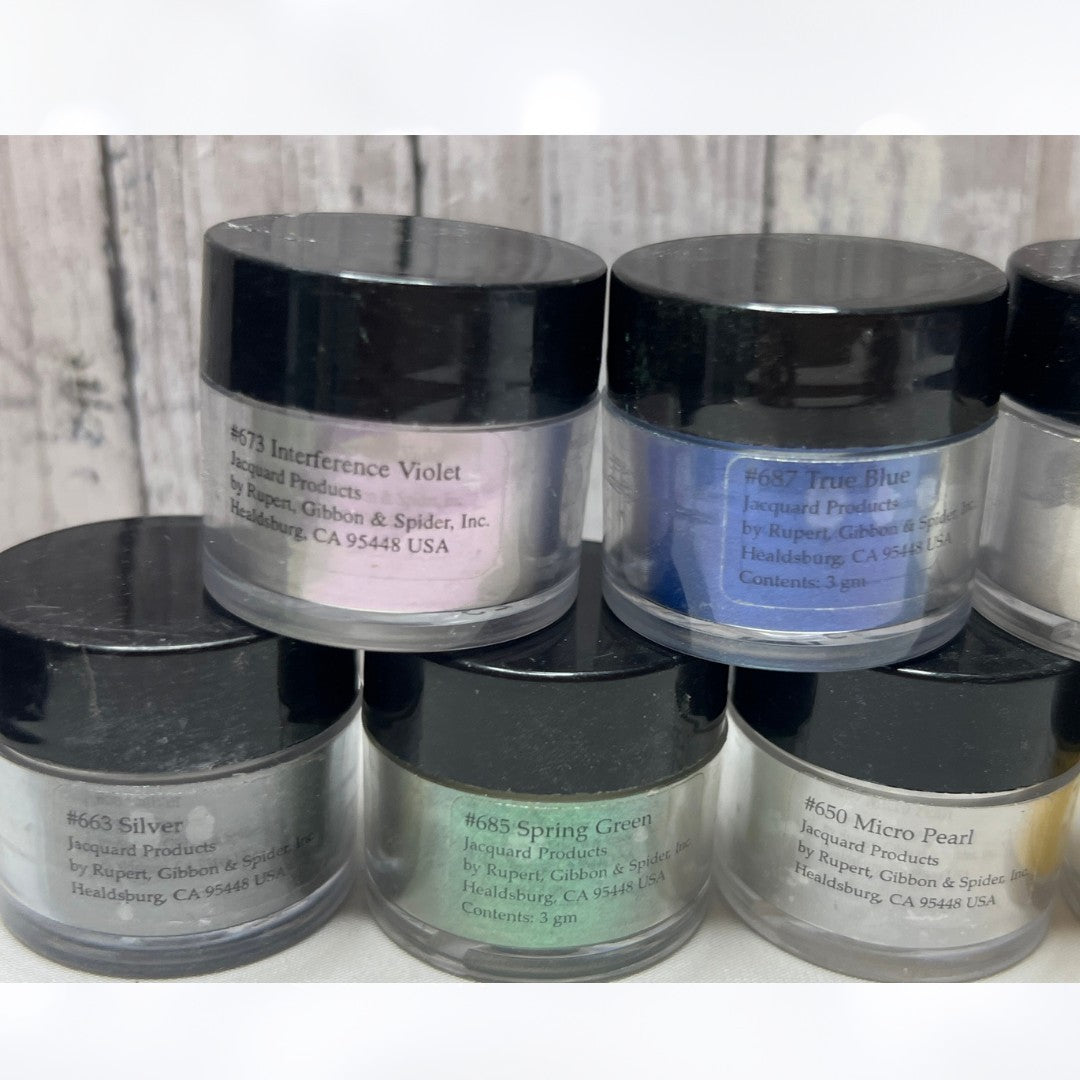 Jacquard PEARL EX Mica Pigment Powder 3gm Lot of 11