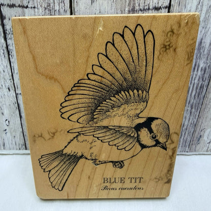 PSX BLUE TIT Bird K-2148 Rubber Stamp