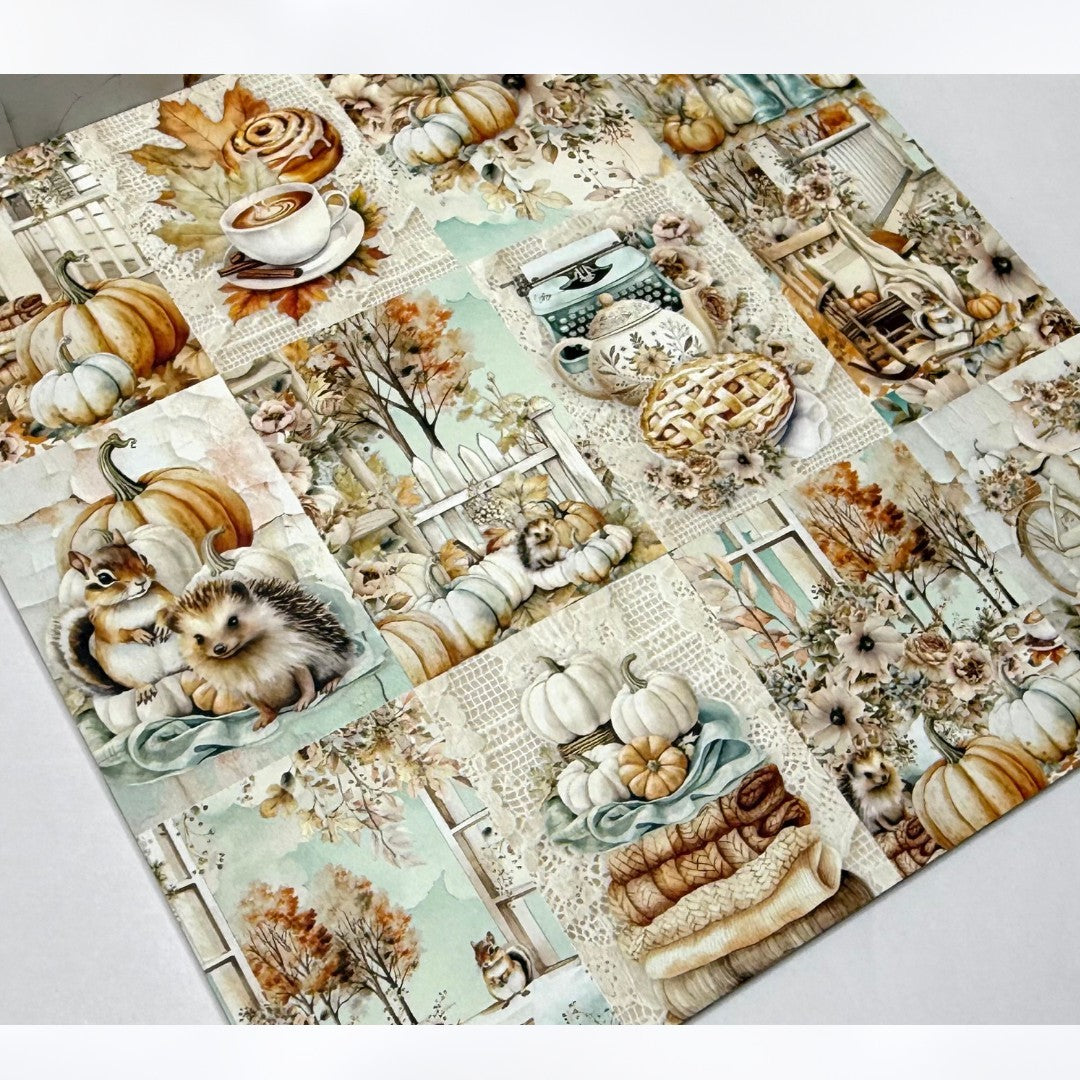 Mintay AUTUMN SPLENDOR Fall Cardstock Paper Stickers Die Cuts Kit