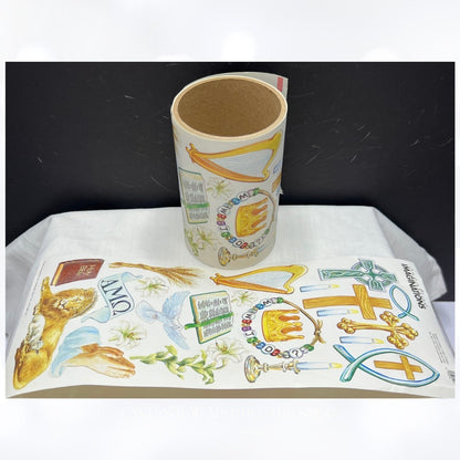 Creative Imagination FAITH Religious Bible Journaling Scrapbook Stickers Set