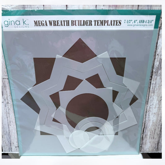 Gina K Designs MEGA WREATH BUILDER Templates Stencils Rare