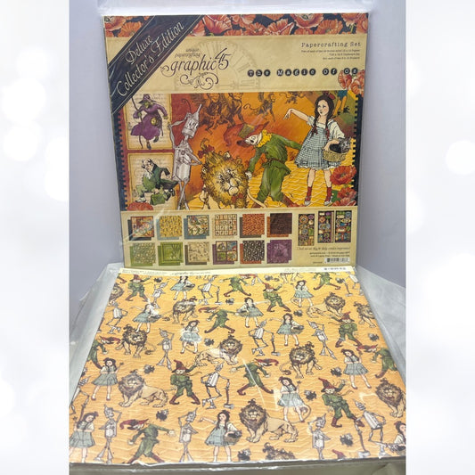 Graphic 45 MAGIC OF OZ Wizard 12x12 Deluxe Collectors Papers Kit
