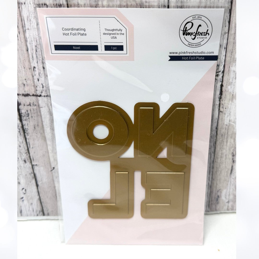Pinkfresh Studio NOEL Christmas Hot Foil Plate
