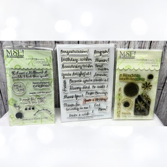 My Sentiments Exactly HANDMADE BY Sentiments Friends Rubber Stamps Lot