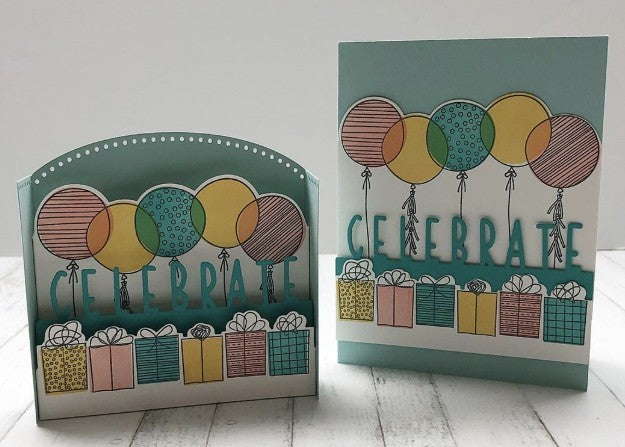 Concord & 9th BIRTHDAY STACKS Candles Party Gifts 6x8 Rubber Stamps Dies