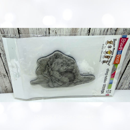 House Mouse DREAM FLOWER Amandad Mice Rubber Stamp