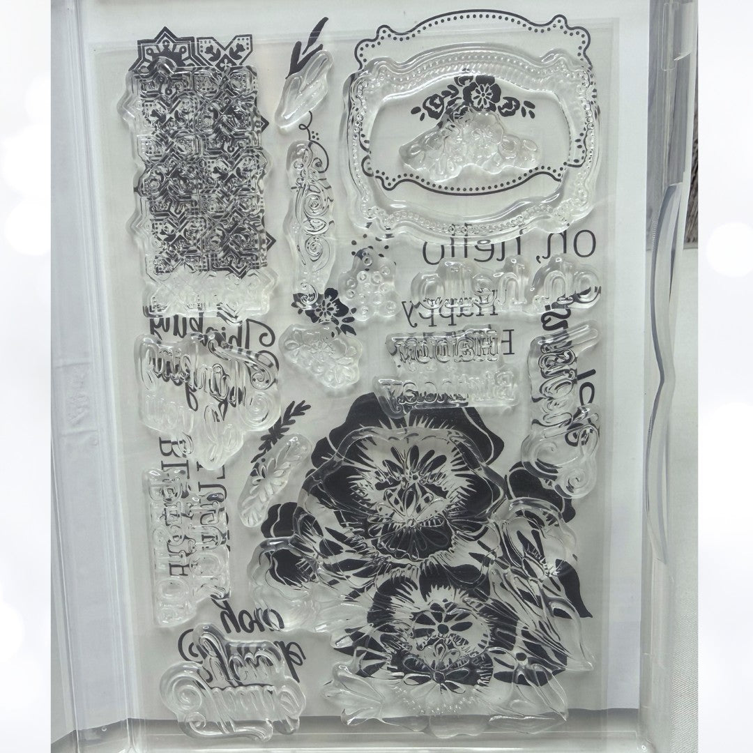 Stampin Up LOVELY & LASTING Floral Flowers Rubber Stamps