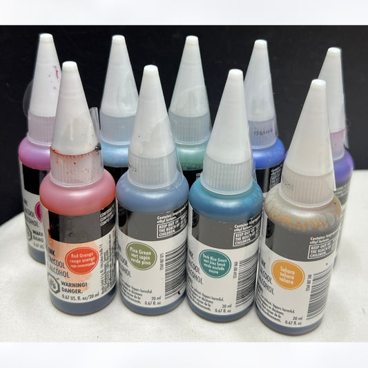 Marabu ALCOHOL INKS 0.67oz Lot of 9