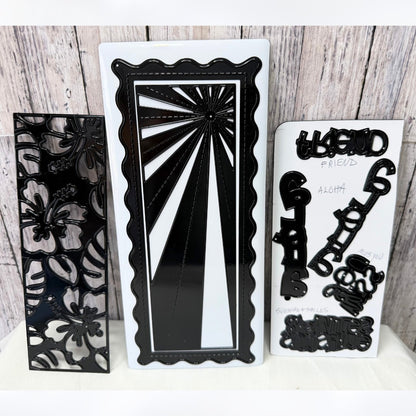 Diamond Press SUN & SMILES Tropical Hibiscus Slimline Dies