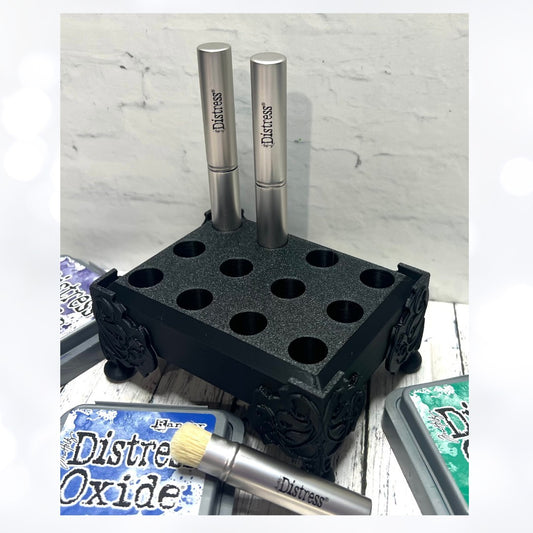 Black Tim Holtz MINI BLENDING BRUSH Holder 3D Printed Organizer Storage