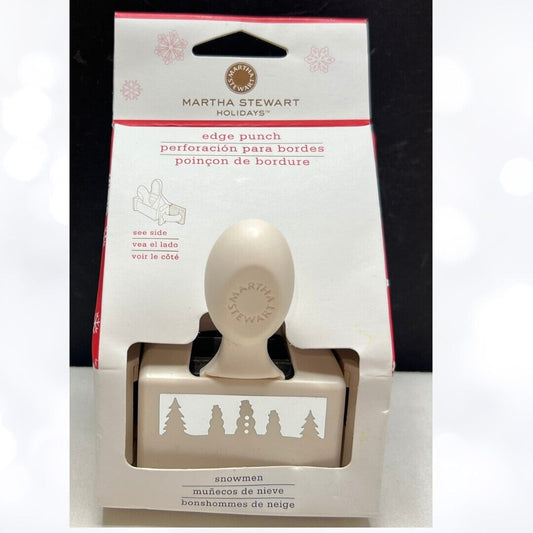 Martha Stewart SNOWMEN Christmas Holiday Trees Border Punches Paper Punch