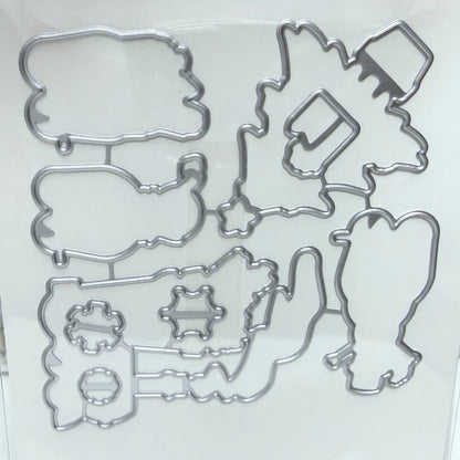 Hero Arts NORTH POLE EXPRESS Train Christmas Rubber Stamps Dies