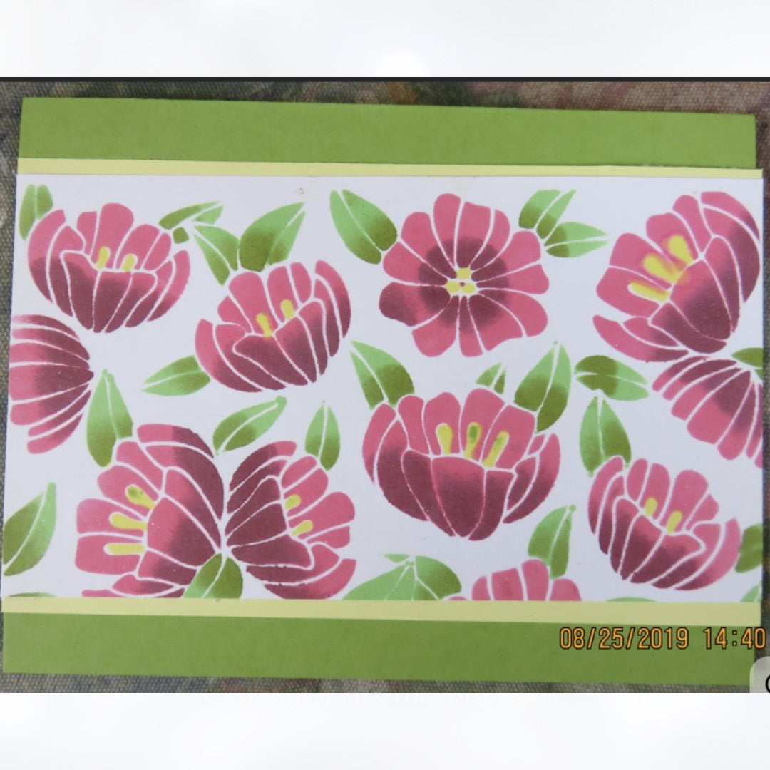 Altenew Watercolor Bouquet Floral Garden Spring Layering Stencils Lot of 4