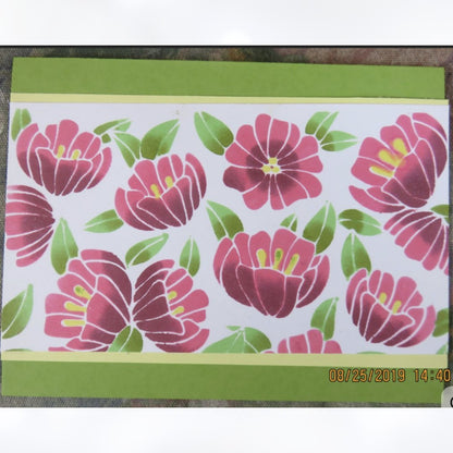 Altenew Watercolor Bouquet Floral Garden Spring Layering Stencils Lot of 4