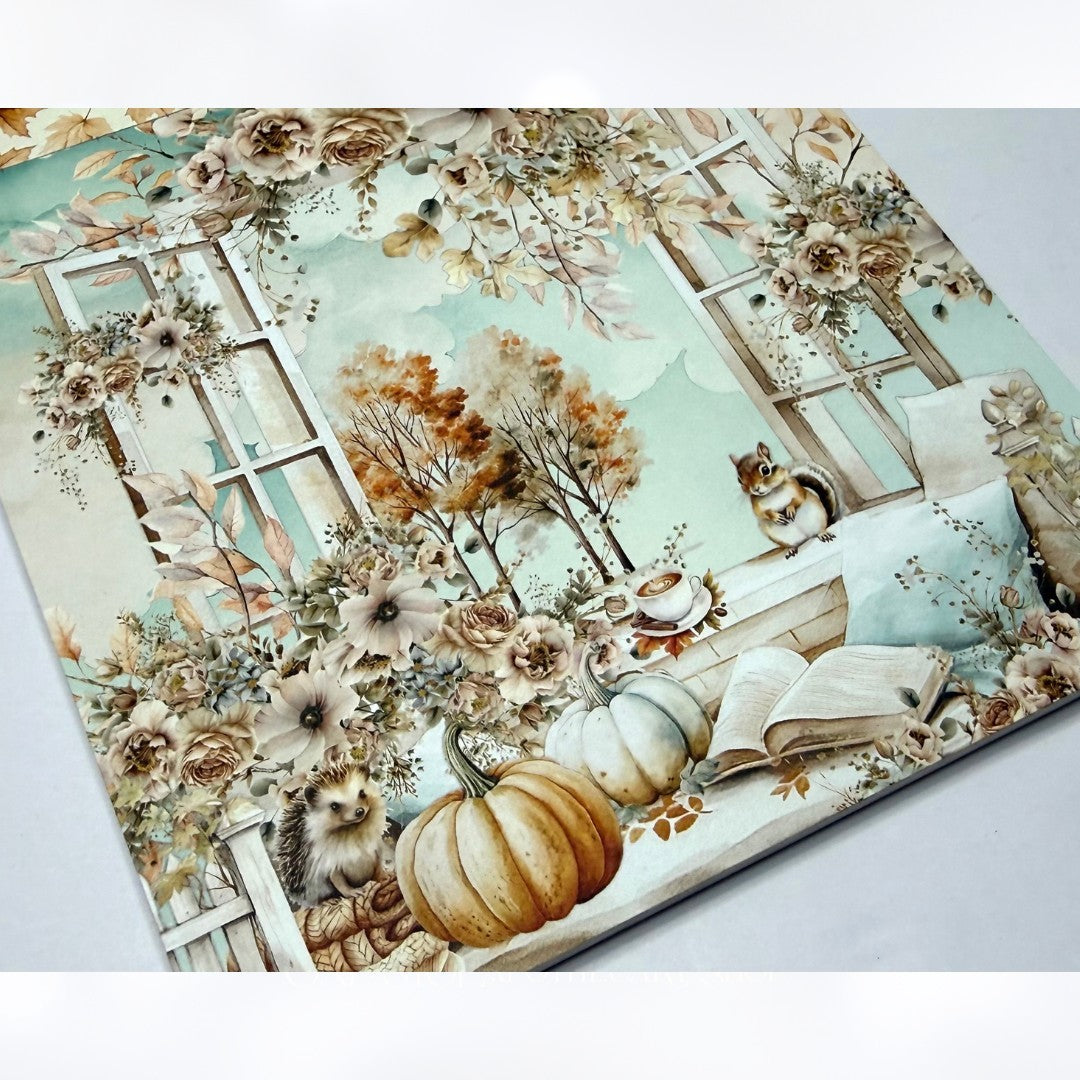 Mintay AUTUMN SPLENDOR Fall Critters 6x8 Paper Cardstock Die Cuts Stickers Kit