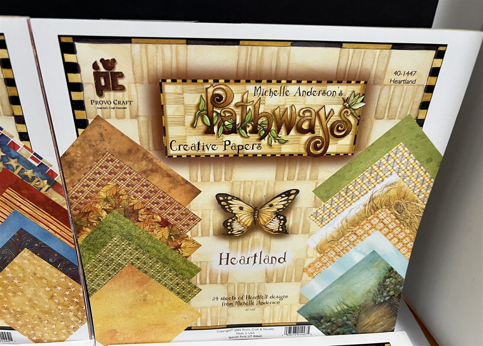 Provo Craft PATHWAYS Americana Heartland Romance Scrapbook 12x12 Paper Packs