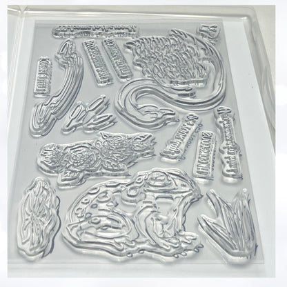 Stampin Up PRINCE & PRINCESS Frog Swan Rubber Stamps