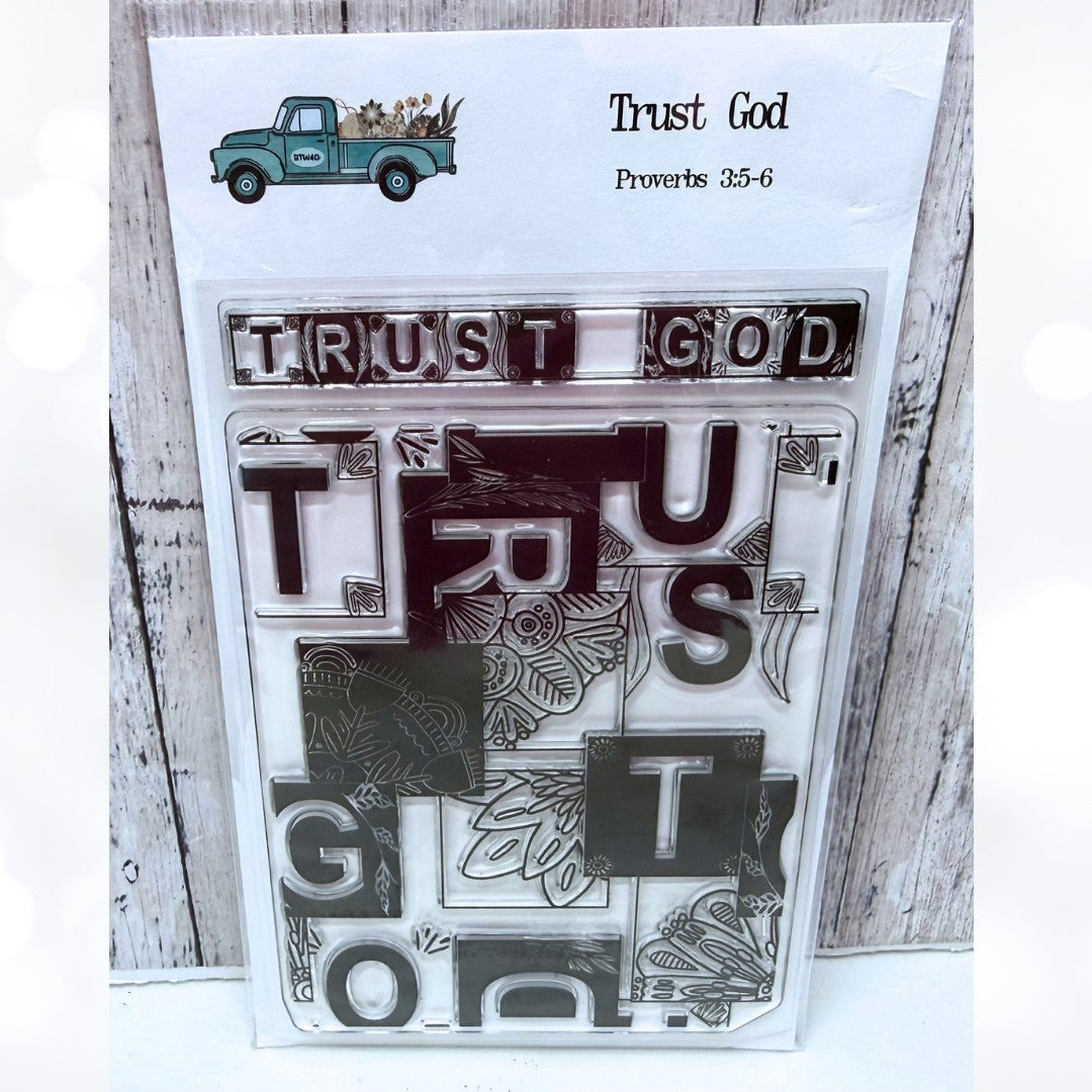 By the Well 4 God TRUST GOD Bible Journaling Rubber Stamps