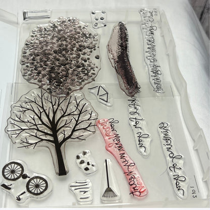 Stampin Up SHELTERING TREE Seasons Rubber Stamps