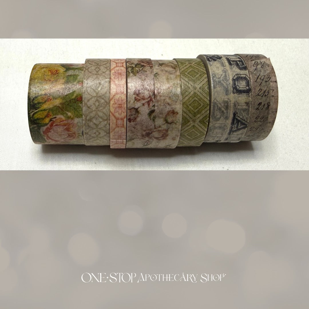 Tim Holtz Idea-ology WASHI TAPE Design Rose Remnants Set of 2