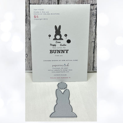 Papertrey Ink POLKA DOT PARADE Easter Bunny Rubber Stamps Dies
