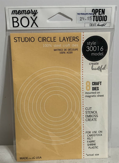 Memory Box STUDIO CIRCLE LAYERS Nesting Dies