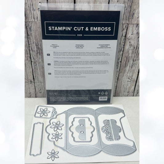Stampin Up PRETTY PILLOWBOX Favor Treat Bag Dies