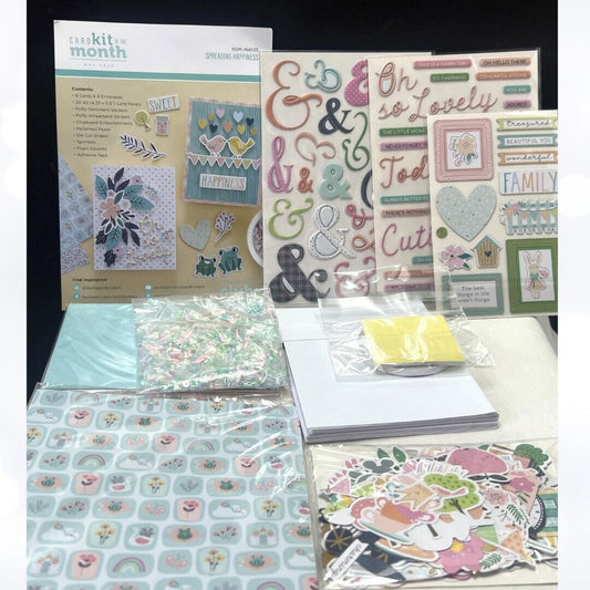 Spellbinders SPREADING HAPPINESS Card Kit of the Month May 2023