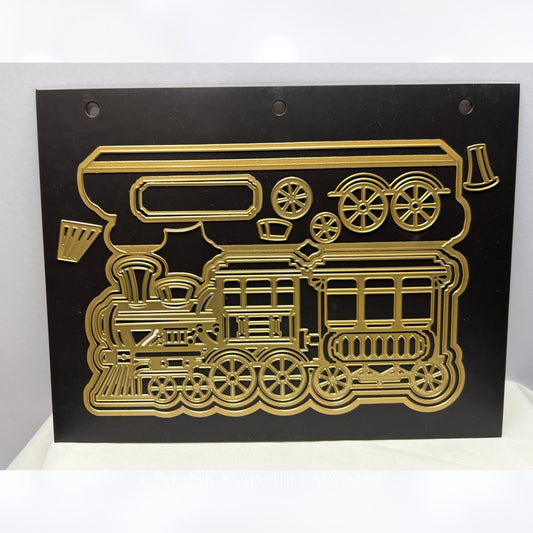 Anna Griffin ANTIQUE TRAIN Slimline Easel Dies