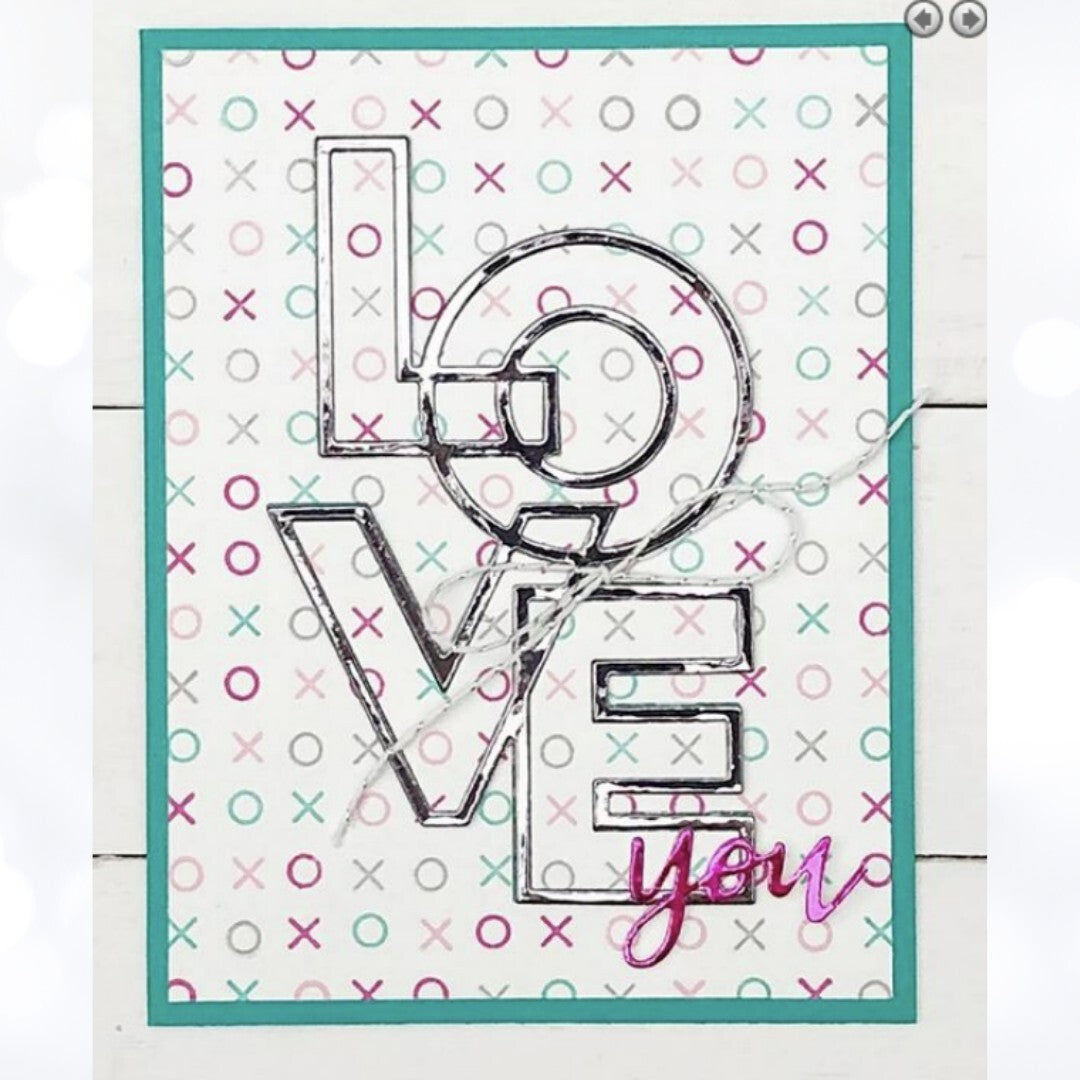 Concord & 9th XOXO Love You So Valentines Day Heart Turnabout Rubber Stamps Lot
