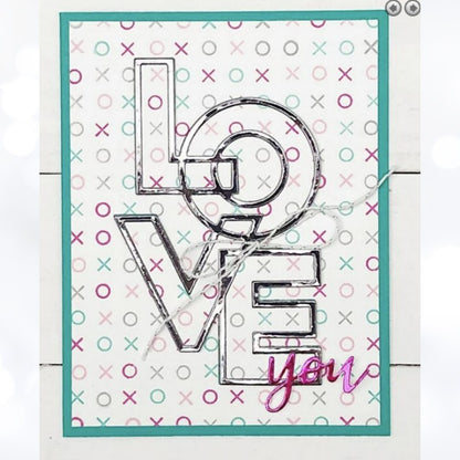 Concord & 9th XOXO Love You So Valentines Day Heart Turnabout Rubber Stamps Lot
