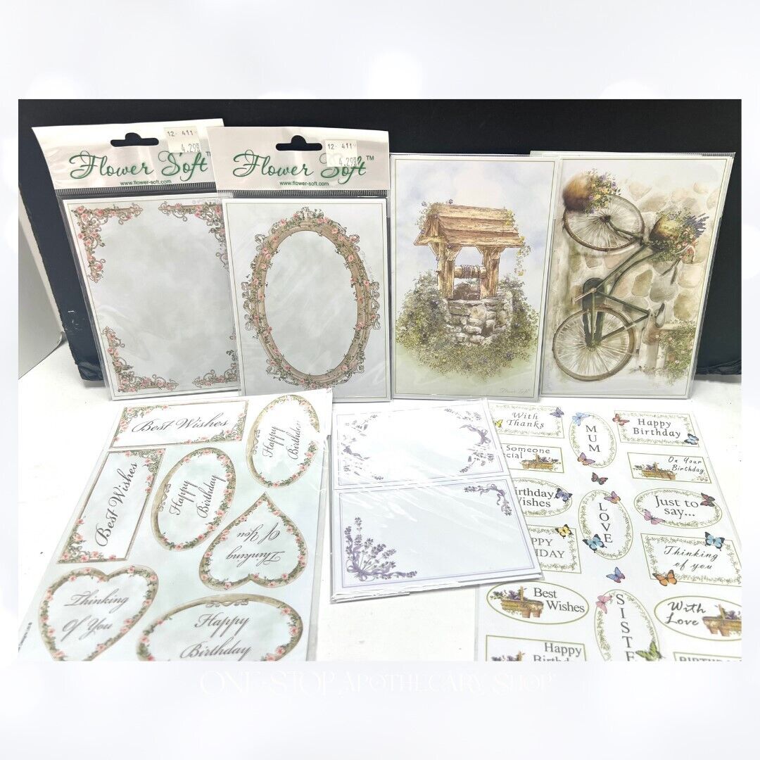 Katy Sue Designs FLOWER SOFT Kit Starter Card Kits Lot