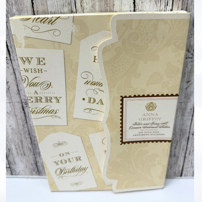 Anna Griffin FESTIVE & FANCY All Occasion Sentiment Foil Stickers