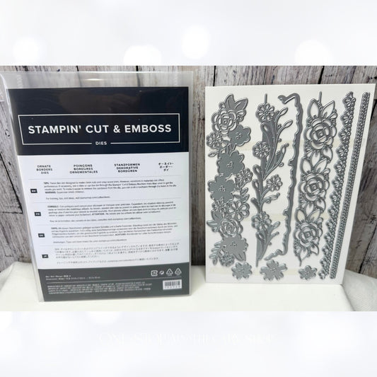 Stampin Up ORNATE BORDERS Floral Dies