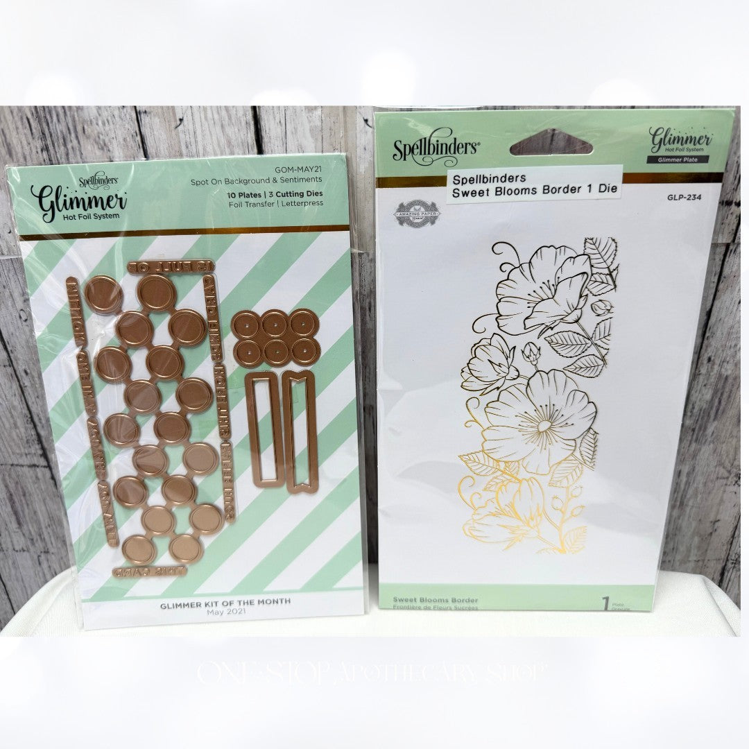 Spellbinders Glimmer SWEET BLOOMS Border Spot On of the Month May 2021