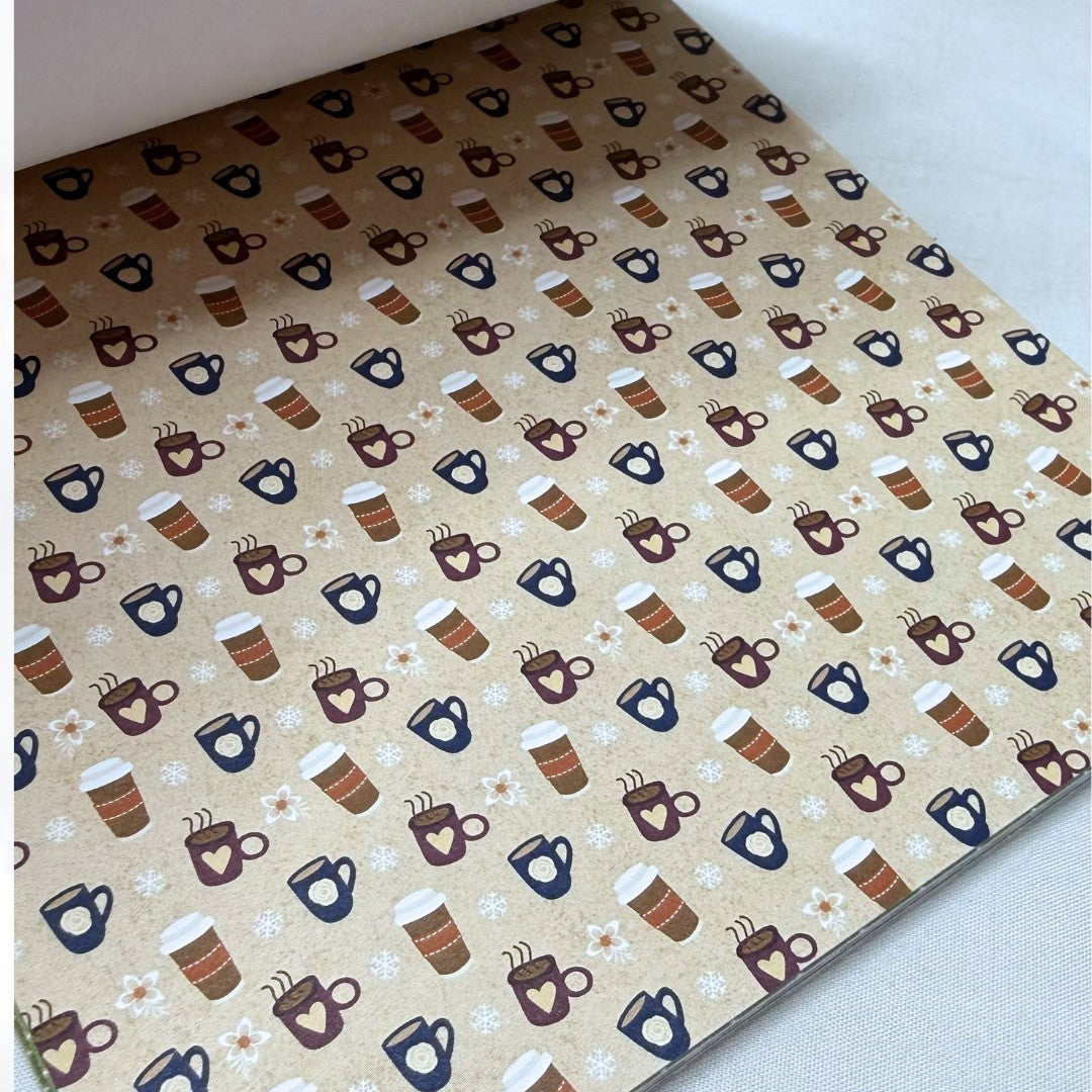 Bo Bunny PAPER PADS 6x6 Cardstock Packs Kitchen Fall Coffee Lot of 4