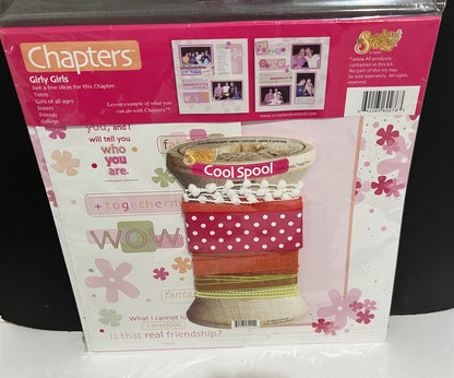 Scrapbook Wizard CHAPTERS Scrapbook 12x12 Kits Flowers Girls Lot of 3