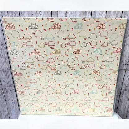 Stampin Up SWEET LITTLE THINGS Turtles Fox 12x12 DSP Cardstock Paper 12 Sheets