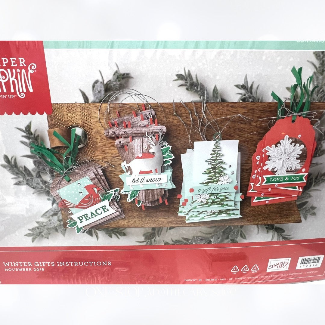 Stampin Up WINTER GIFTS Paper Pumpkin Gift Tags Kit Nov 2019