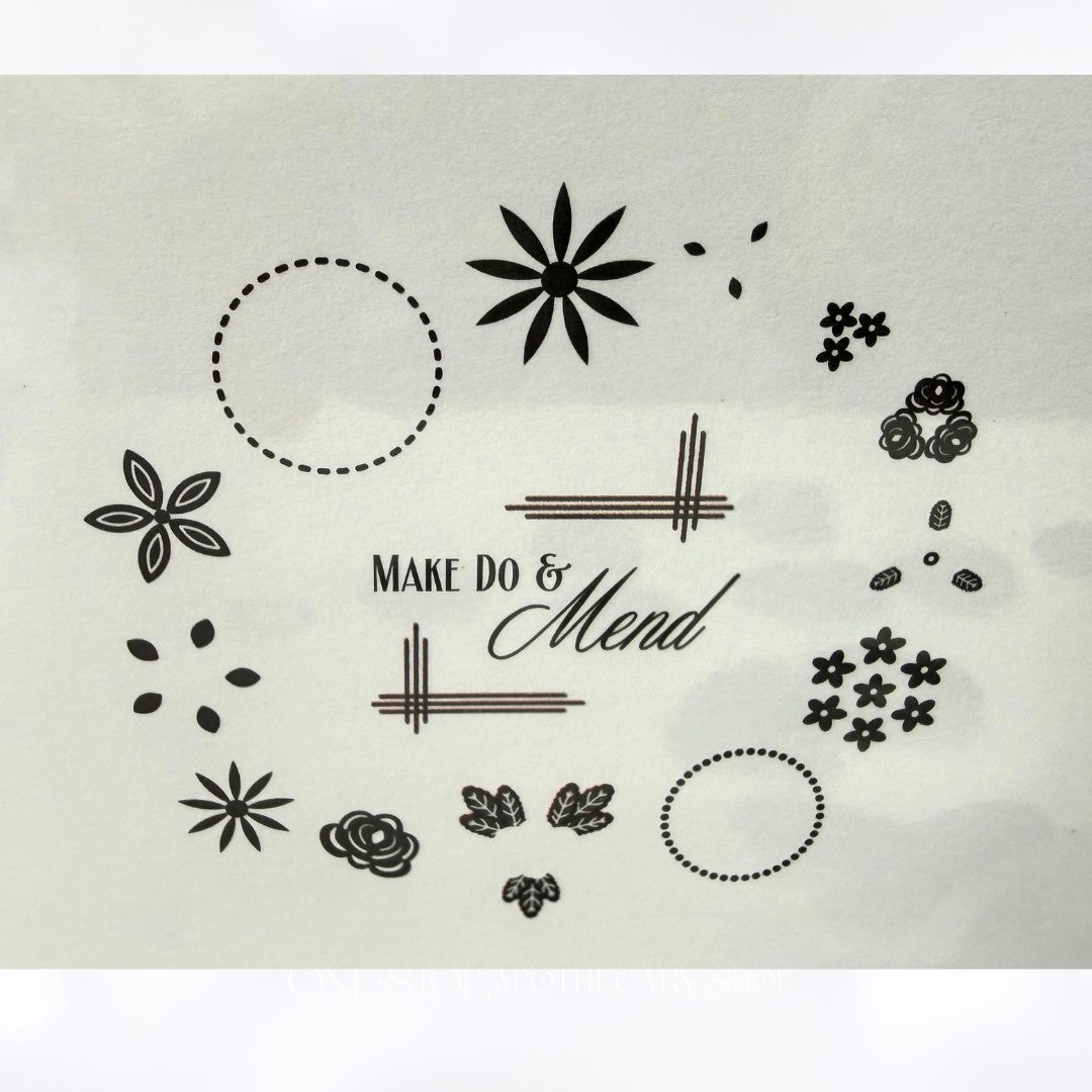 Papertrey Ink BUTTON BOUTIQUE Notable Notions Rubber Stamps Dies Rare