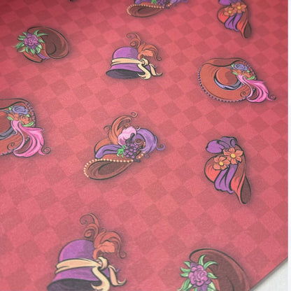 K & Company RED HAT SOCIETY 8.5x8.5 Cardstock Paper Set of 2