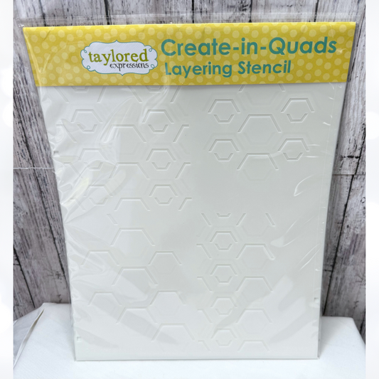 Taylored Expressions HEXAGONS Create in Quads Layering Stencils