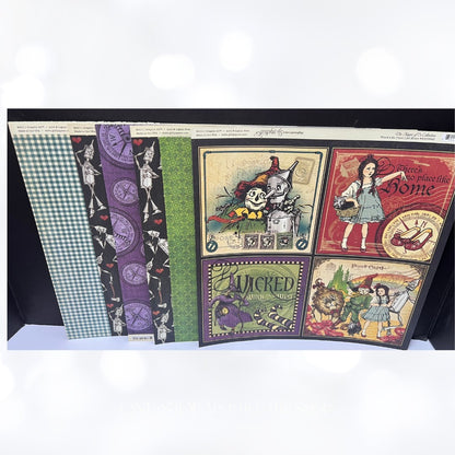 Graphic 45 MAGIC OF OZ Wizard 12x12 Deluxe Collectors Papers Kit