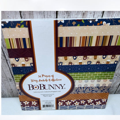 Bo Bunny PAPER PADS 6x6 Cardstock Packs Kitchen Fall Coffee Lot of 4