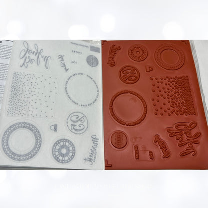 Stampin Up MERRIEST WISHES Merry Tags Christmas Gift Rubber Stamps Dies