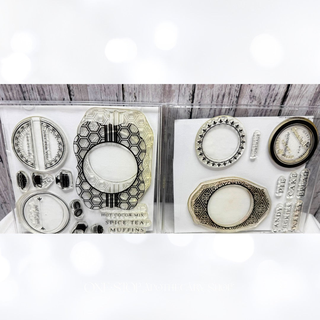 Papertrey Ink EVERYDAY TREATS Tiny Halloween Food Labels Rubber Stamps