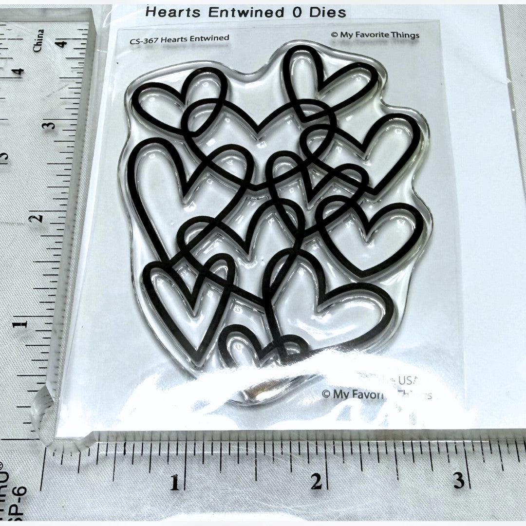 My Favorite Things HEARTS Valentines Day Balloons Shaker Windows Dies