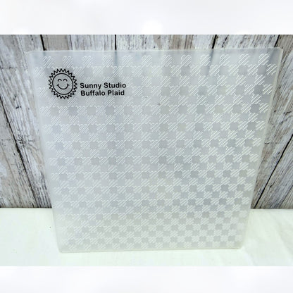 Simon Says Stamp Sunny Studios Holly Balloons Plaid Embossing Folders Lot of 4